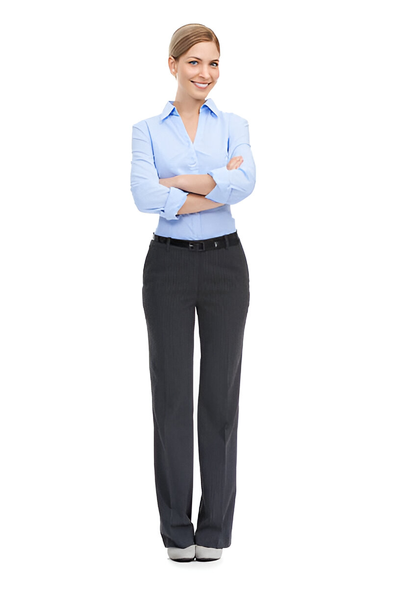Pleated Shirt/Slim Fit Bottom