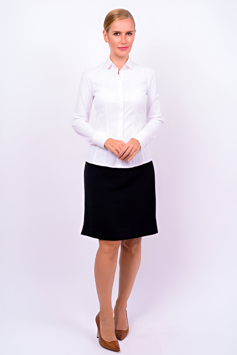 Pleated Slim Shirt/Skirt
