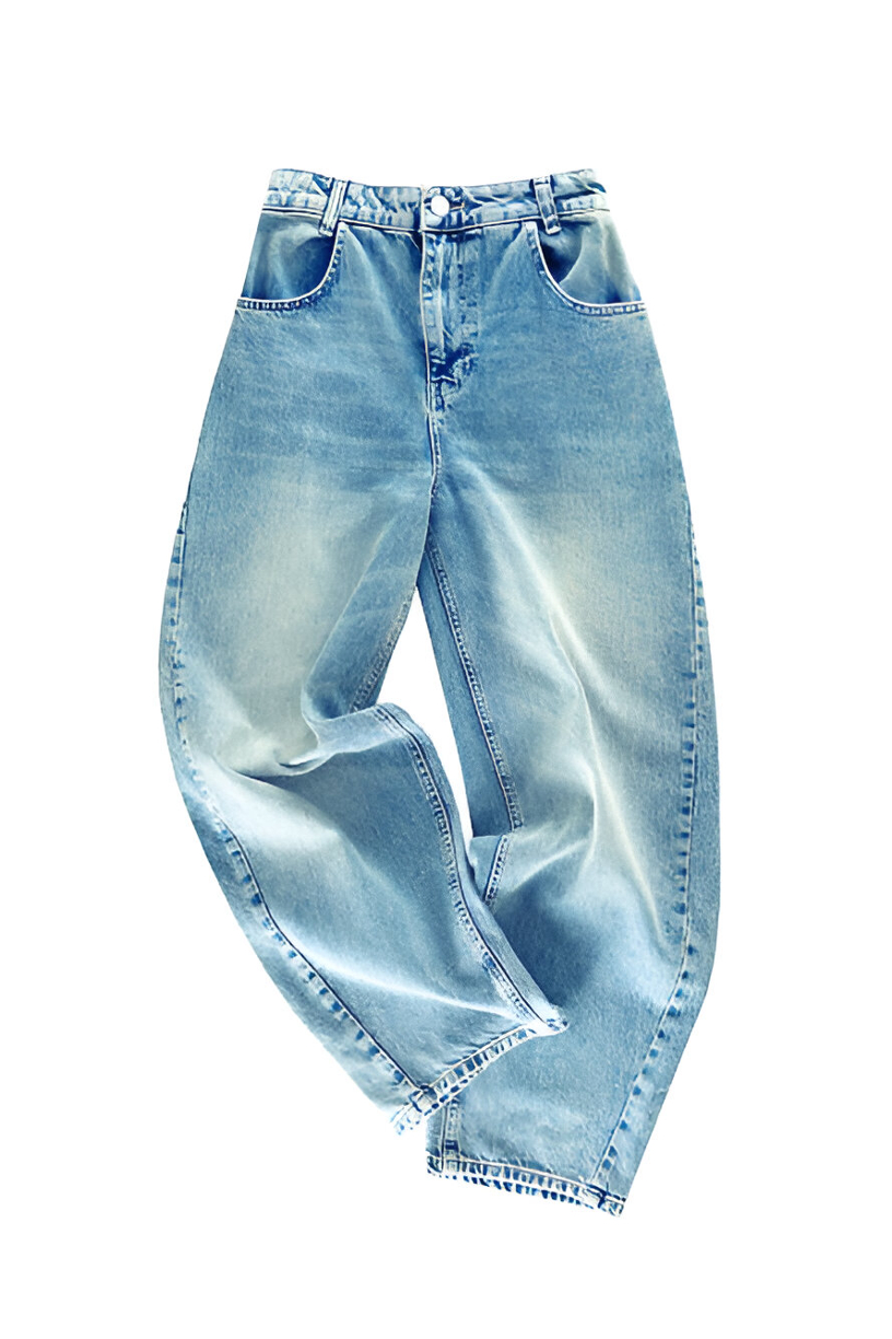 Ladies High Rise Relaxed Denim