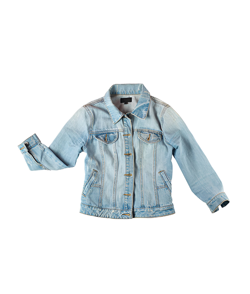 Ladies Washed Denim Jacket