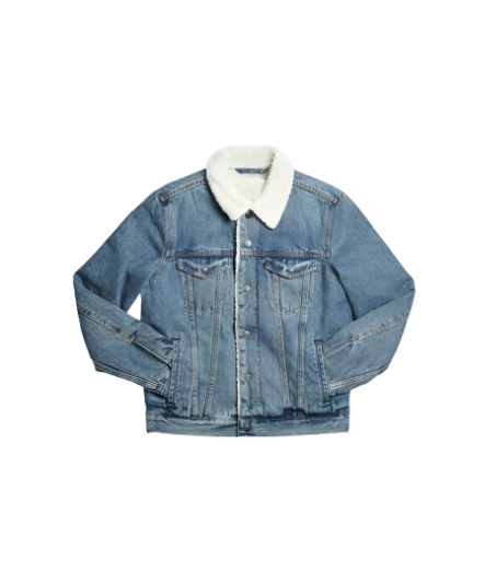 Men's Denim Sherpa Jacket
