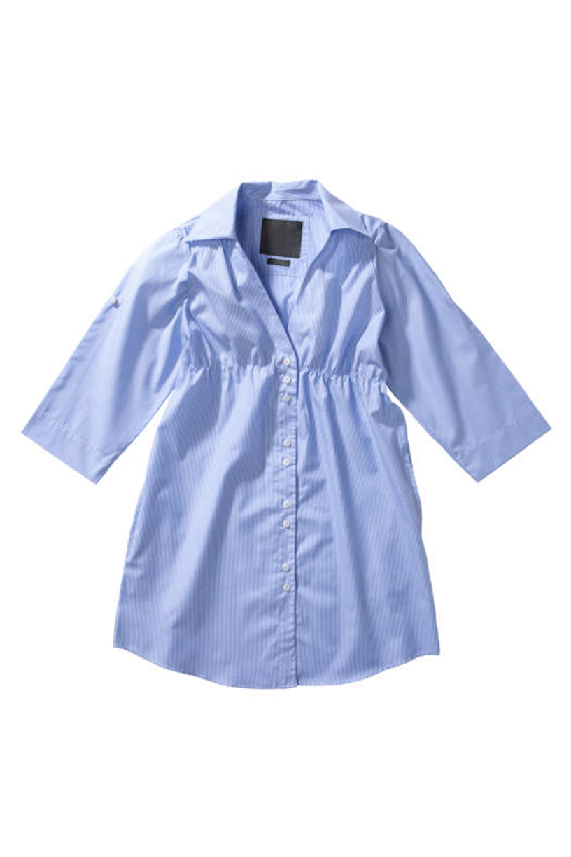 Ladies Button-Front Shirt Dress