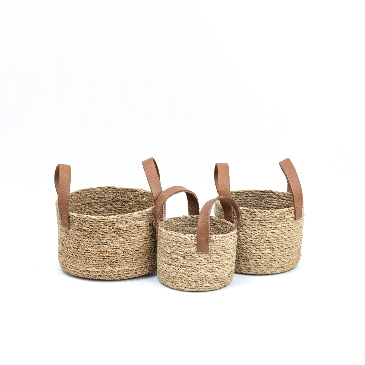 Leather Handle Basket
